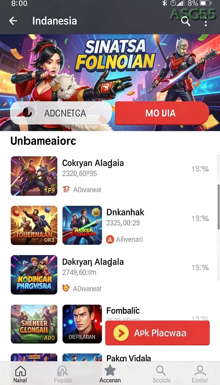 Cuplikan layar VT87 — pengaturan akun